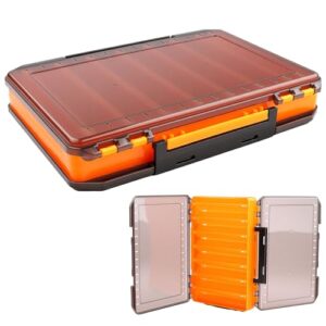 Svitzoot Köderbox Doppelseitig, Angelbox Transparent, Fischköder Box mit doppelseitigem Design und transparentem Design für einfache Übersicht. Ideal für Angler zur Aufbewahrung von Ködern.