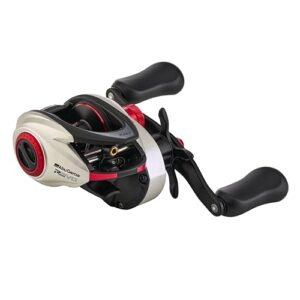 Abu Garcia Low Profile Baitcast Reel, Revo STX Low Profile Reels, Raubfischangeln, Süßwasserangler, Barsch, Hecht, Zander, robust & leicht, 11+1 Lager, Low Profile