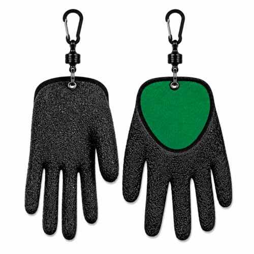 Angelhandschuhe für Raubfischangler mit Magnet-Clips, wasserdichte Handschuhe zum Schutz der Hände beim Angeln