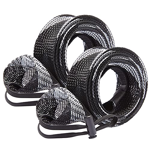 Angelrutensocken aus PET-Netzhäutchen für sichere Aufbewahrung von Angelrutenspinnruten und -tasche mit Bungee-Schlaufe