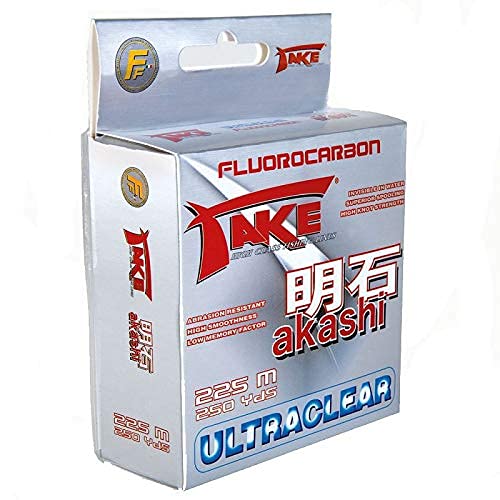 Bild des Lineaeffe Take Akashi Fluorocarbons 225m, 0,50mm und 29,0kg Ultraclear mit einfachem und sich auf die Produktinformationen fokussierenden Design.