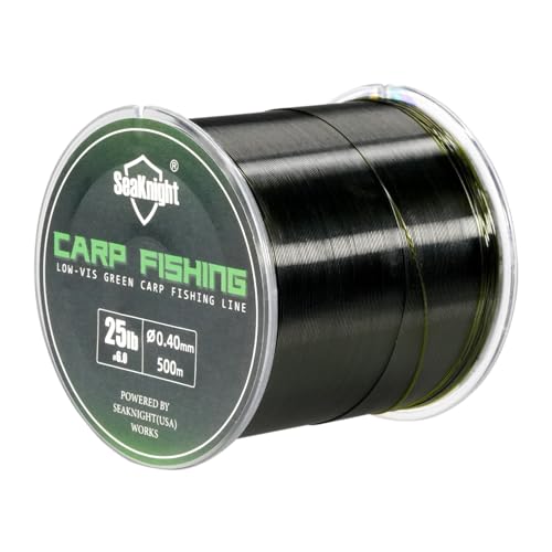 Seaknight Karpfenangelschnur, superstark, Nylon, monofile Angelschnur, Süßwasser, Salzwasser, Meeresangeln, 10-35lb, 500 m