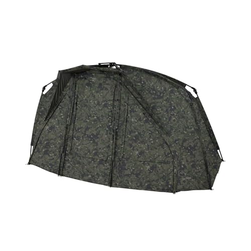 Hochwertiger Trakker Tempest RS 150 Camo Bivvy-Unterstand für Karpfenangler mit kompakter Größe, leichte Bauweise, robuste Konstruktion und atmungsaktive Gewebe-Technologie