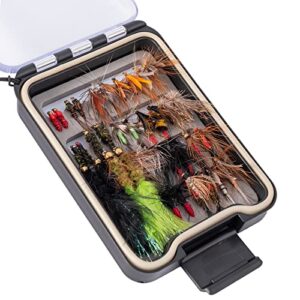 Ansnbo 36-teiliges Fliegenfisch-Sortiment mit verschiedenen Fliegern und einer Fliegenbox für die Forelle und den Barsch, ideal für die Fliegenfischerei als Geschenk
