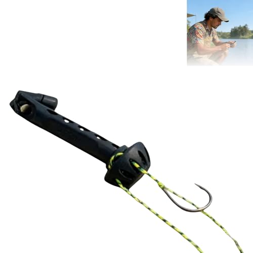 Magnetischer Fliegeneinfädler, Fliegenfischen, magnetischer Fliegeneinfädler, Angel-Angler, Tippet-Einfädler, freihändiges Knotenbinden, kompakt, langlebig, Angelzubehör für Angler, Geschenk