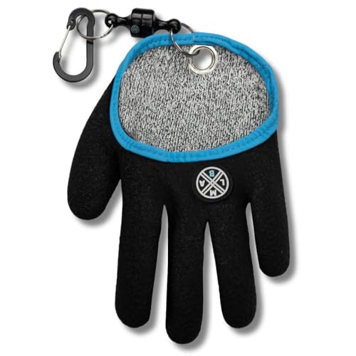 LMAB Landehandschuh zum Angeln, rutschfester Hecht Handschuh für Linkshänder, XL Größe