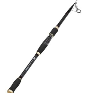 Fischereiangel mit Teleskoprute für Forelle und Barsch, vielseitig einsetzbar zum Schleppen und stationären Fischen