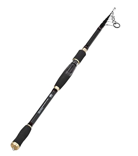 Fischereiangel mit Teleskoprute für Forelle und Barsch, vielseitig einsetzbar zum Schleppen und stationären Fischen