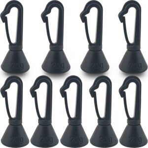 Paradox Fishing Absenkblei Set für Karpfenangeln, 9 Stück, Backleads 20g mit Glide-Clip, Schnurabsenker für unauffälliges Carp Fishing und weniger Schnurschwimmer