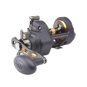 Penn Fathom II Star Drag Multirollen, ein hochwertiger Reißleine-Set für professionelle Angler mit robuster Konstruktion und präzisen Funktionen.