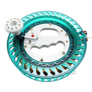 18/22 cm Durchmesser ABS-Kristall-Angel-Handrolle mit ergonomischem Griff und leichtgängiger Drehung für Salzwasser-Angler und Baitcast-Angelausrüstung