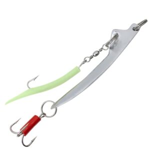 Team Deep Sea Norway Bomb Special Pilker, Luminous, 300g - Meeresfischer-Werkzeug mit robuster Konstruktion und speziellen Finne für das Fangen von Dorsch, Seelachs, Heilbutt, Leng und Rotbarsch