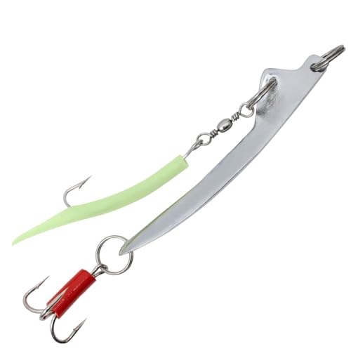 Team Deep Sea Norway Bomb Special Pilker, Luminous, 300g - Meeresfischer-Werkzeug mit robuster Konstruktion und speziellen Finne für das Fangen von Dorsch, Seelachs, Heilbutt, Leng und Rotbarsch