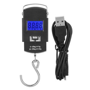 Tragbare Elektronische Waage mit USB-Wiederaufladung und HD-Display für Angel-Express-Gepäck bis 55 kg