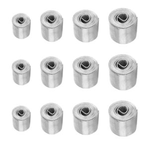 Weiche Blei Rolle für Hochseefischerei und Feldfischerei, 12 Stück in verschiedenen Größen (0.6mm, 0.8mm, 1mm, 1.2mm)