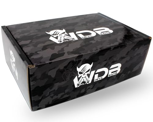 Wild Devil Baits Pro Petri Box, Monatsbox für Raubfischangler mit hochwertigem Angelzubehör und speziell entwickelten Körnern