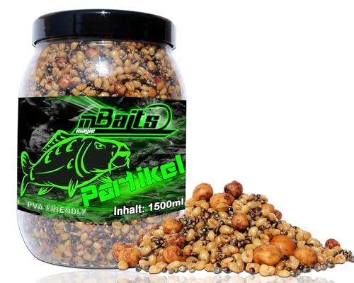 Angel-Berger Ready Particle - gekochte Partikel in Spod Mix, 1500 ml für Angelsportler, effektive Alternative zu Boilies und Pellets