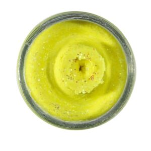 Berkley Powerbait Sinking Glitter Trout Dough - 50g Forellenteig, Sonnenyellow Farbe, Angeln, Fischzucht, Fischerzeugnis