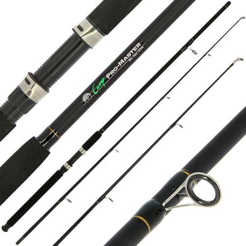 Carp Master 8 ft Karpfenangelrute mit Fiberglas-Blank und robustem Testkurbel für Einsteiger und Freizeitangler