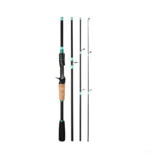 Fiberglas-Baitcast-Angelrute mit 2500g Tragkraft und glatter Schnurführung für Süßwasser-Angeln