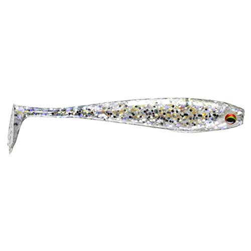 Daiwa Prorex Micro Shad 45 DF, Ghost Shad, 4,5 cm Länge, Tiefe-Wasser-Angeln