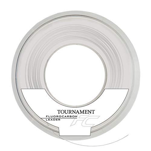 Daiwa Fluorocarbon Leader, 50 Meter langer transparenter Vorfach Angelschnur mit Durchmesser 0,23 Millimeter und einem Gewicht von 4,3 Kilogramm oder 9,48 Pounds, ideal für das Fangen großer Fische wie Lachsen, Forellen und Hechten