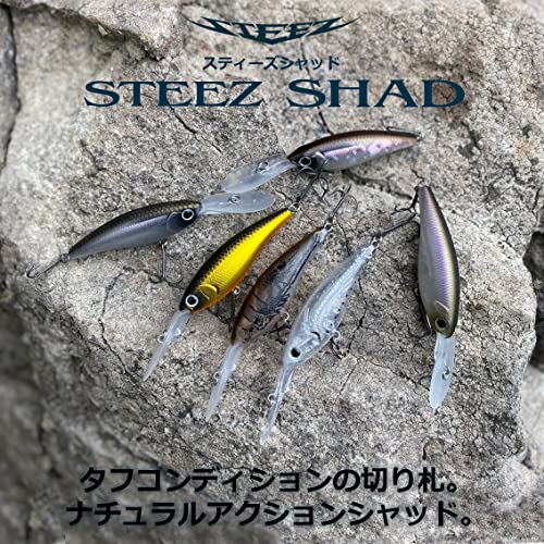 Daiwa Wobbler Steez Shad 60SP-SR, natürliche Perlfaustenfarbe, ideal für die Angel in verschiedenen Wasserbedingungen