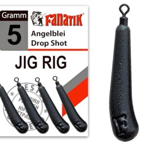 FANATIK Jig Free Rig Angelblei Drop Shot Tropfenform gebogen Angeln 3g-30g Schwarz für effektive Angelsitzungen auf Zander, Barsch und Hecht