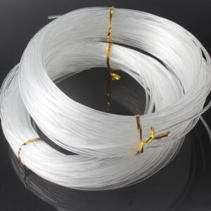 Robuste Nylon-Longle-Boot-Angelseil, 30 m Länge, für Speerangeln, geringe Dehnung, schwarzes oder transparentes Seil, 1,6 mm bis 2 mm Durchmesser