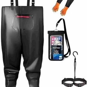Wathose für Herren, PVC, wasserdicht, Jagd, 3XL, Große Größen, Regular, Swarchz, 45 yards