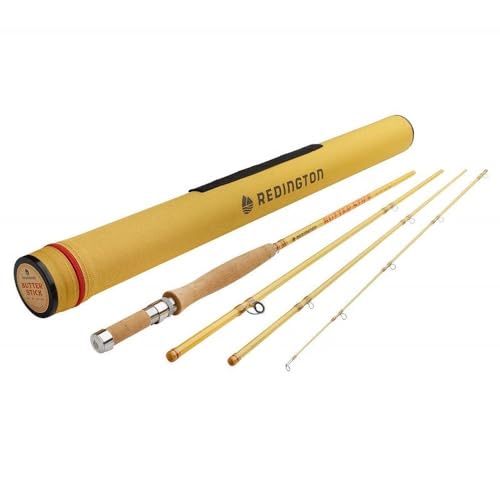 REDINGTON Butterstab Fliegenrute, 3 WT, 2,1 m, 4 Stück, Angelfishing-Rute mit Cordura-Etui