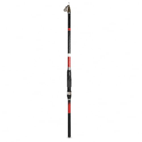 Teleskop-Angelrute aus Kohlefaser für Süß- und Salzwasser, ideal für Angler bei der Verwendung in Seen, Flüssen und Meeren.