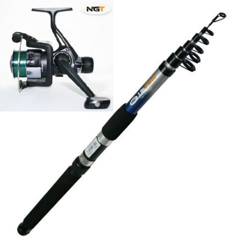 Teleskoprute Angelrute mit Rolle und Schnur 3,00 Meter 20-50g Wurfgewicht für Friedfische wie Hecht, Zander, Barsch und Forelle