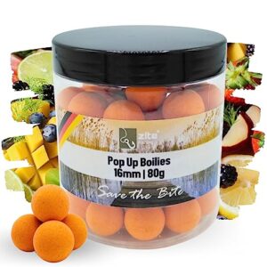 Zite Fishing Pop-Up Boilies 16mm für Karpfen-Angeln - Optimale Auftriebseigenschaften & Hochfängige Aromen