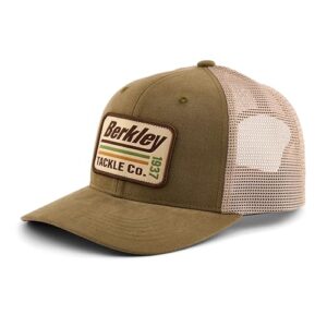 Berkley Unisex Striper Trucker Cap Baseballkappe, Braun/Anthrazit, Einheitsgröße EU - Anglerhut mit klassischem Design und praktischen Funktionen