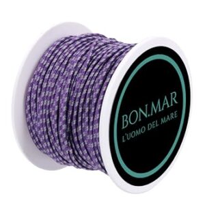 BON.MAR Leine aus Dyneema beschichtet, Sk 75, Spule 50 m, violette Einsätze grau, Ø 1,5 mm für Angeln