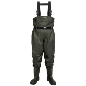Wasserdichte Wathose mit Stiefeln, unisex, Dr. Fish Angel-Wathose, EU 45 Größe, wasserdicht, robust, geeignet für Angeln, Landwirtschaft, Gartenarbeit