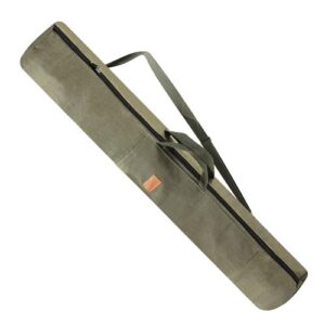 Fischerei-Angeltasche, tragbare Angelruten-Tasche, hochwertiges Canvas-Material, vielseitige und praktische Lösung für Angler, großes Stauraumangebot, verstellbarer Schultergurt