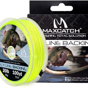 Hochwertige geflochtene Nylon-Schnur für Fliegenfischen, 20/30lb und 100/300yards, gelb