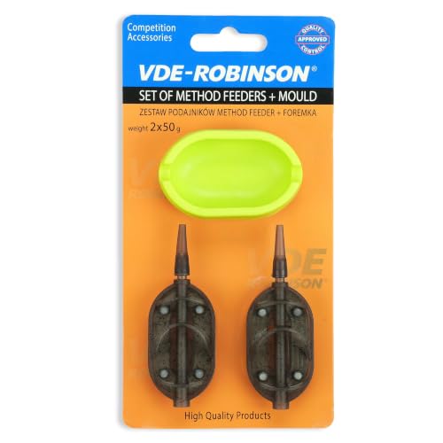 Method Feeder Set von ROBINSON mit Futterkorb für Karpfen, Brassen und Friedfische - hochwertiges Material und gleichmäßige Bait-Freigabe am Grund