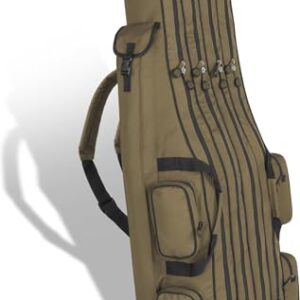 Wasserabweisender Angelrucksack für Angler mit 3 oder 4 Rutenfächern, robust und langlebig, ideal für Fischer