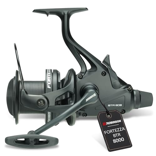 Robinson Karpfenrolle 8000 mit 18kg Bremskraft für Angeln, hochwertige Ausrüstung für den See, Quick & Power Drag
