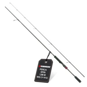 Robinson Spinnrute Hochmodul-Carbon, 1,98 m lang, 3-14 g schwer, ideal für Barsch und Forellenangeln
