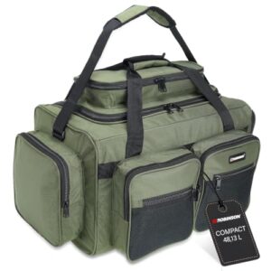Robinson Angeltasche, robuste und zuverlässige Angletauchtasche mit geräumiger Hauptkammer und praktischen Taschen zur optimalen Ausrüstungsorganisation