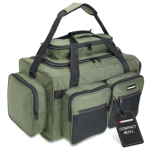 Robinson Angeltasche, robuste und zuverlässige Angletauchtasche mit geräumiger Hauptkammer und praktischen Taschen zur optimalen Ausrüstungsorganisation