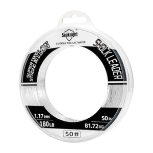Stoßfeste Nylon-Angelschnur für Salzwasser, 50 m / 100 m, Monofilament, sinkende Angelschnur für Meeresangeln, 11.3–90.7 kg