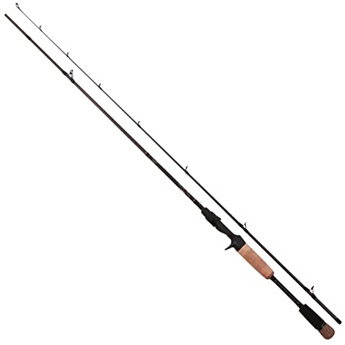 Ultimate Light Casting Baitcaster Angelrute mit Kork-Handle und EVA-Grip, ideal für den Jiggen und Werfen leichter Köder, perfekt für die Jagd nach Barschen und Zandern