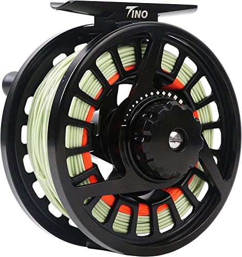 Maximumcatch Tino Fliegenrolle in 3/4, 5/6, 7/8wt mit geschlossenen Spulenkörper und Large Arbor Konstruktion aus Aluminium. Ideal für Fliegenfischen.